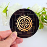 Harmonisierungsdisk Sri Yantra Schwarz