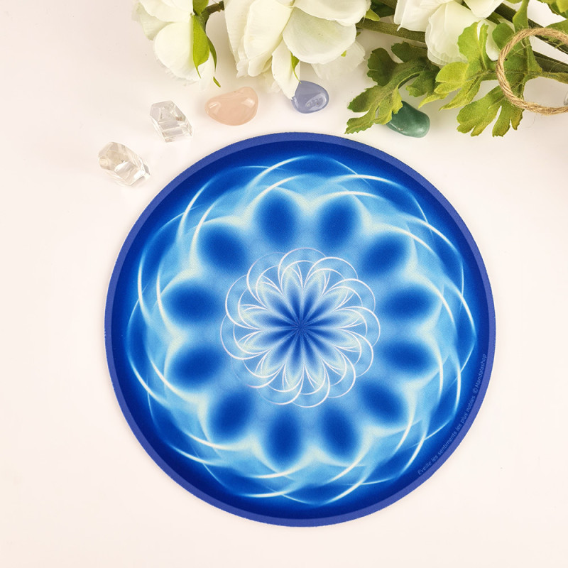 Tapis de souris rond Mandala qui éveille les sentiments les plus nobles