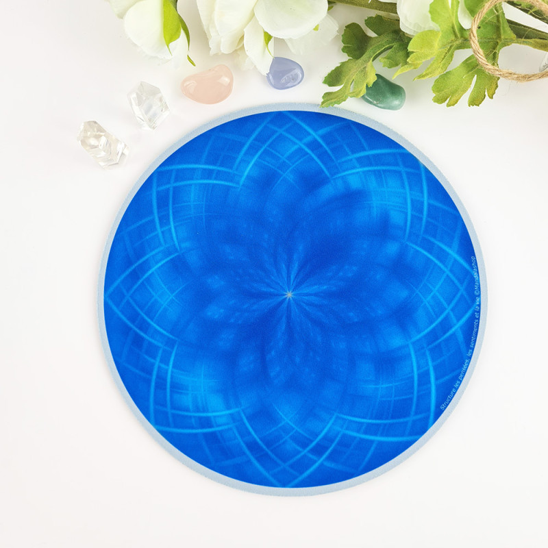 Tapis de souris rond Mandala qui structure les pensées