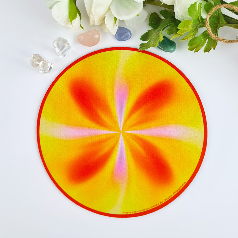 Tapis de souris Mandala vision juste