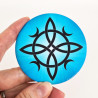 Magnet Noeud de sorcière bleu