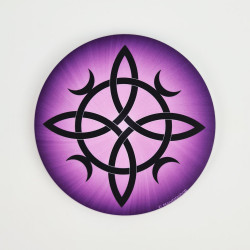 Magnet Hexenknoten Lila