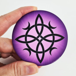 Magnet Hexenknoten Lila