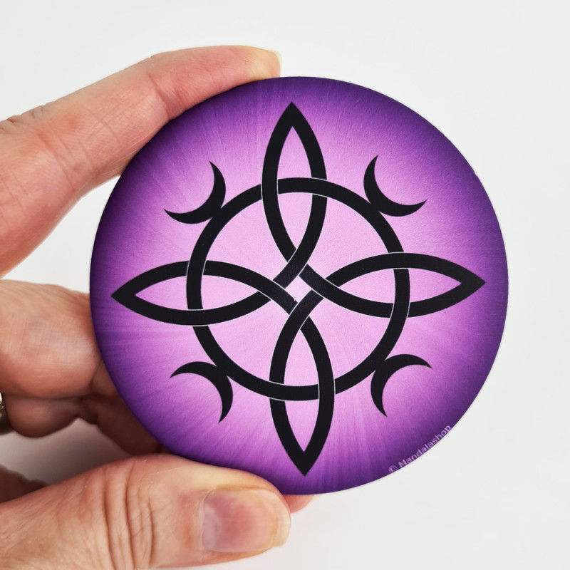 Magnet Hexenknoten Lila