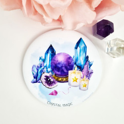 Witch magnet Crystal Magic