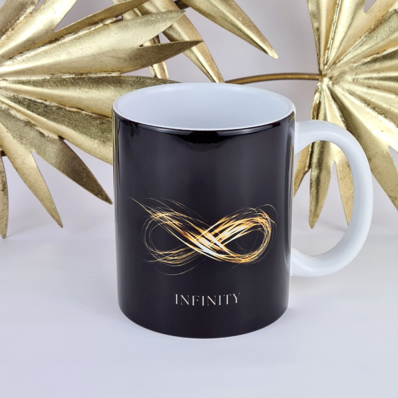 Black Infinity Mug