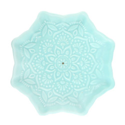 Porta incienso Mandala turquesa