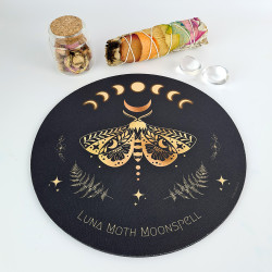 Tappetino per mouse Falena Luna dorata