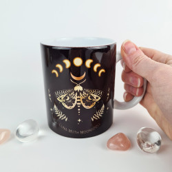 Taza Mariposa Luna dorada