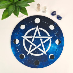 Alfombrilla de ratón Pentáculo & fases lunares
