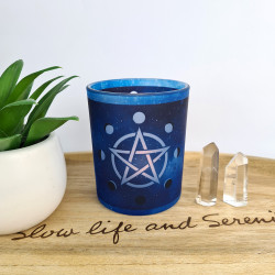 Teelichthalter Pentakel & Mondphasen