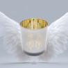 Portavelas Alas de Ángel con interior dorado