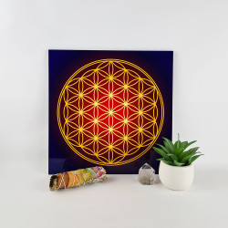 Antique Flower of Life energising tray