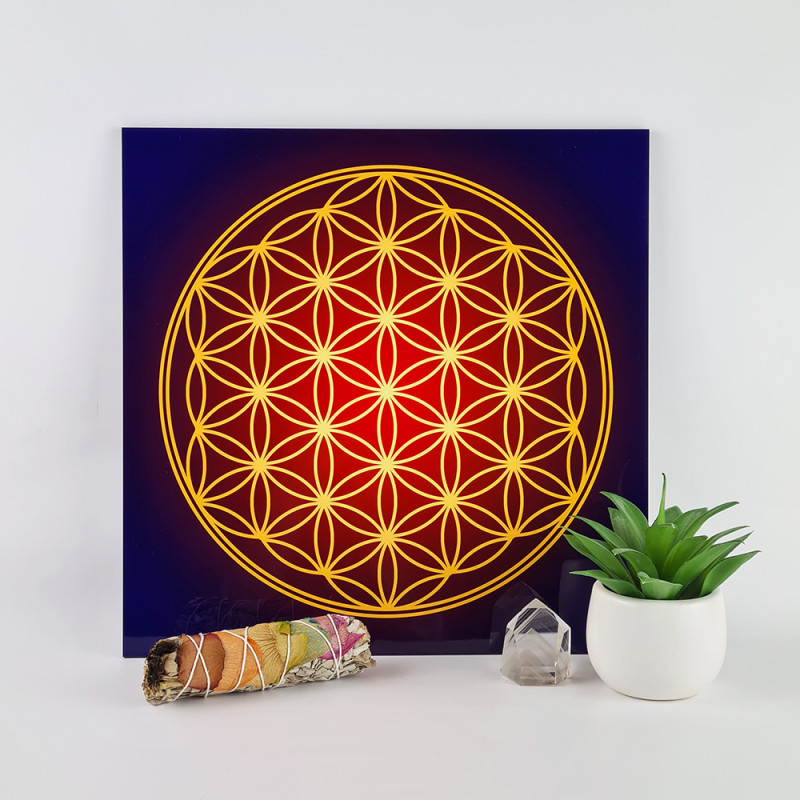 Antique Flower of Life energising tray