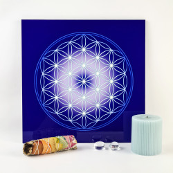 Flower of Life energising tray (chakras' colours)
