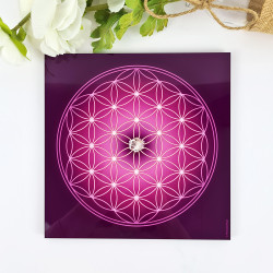 Flower of Life energising tray (chakras' colours)
