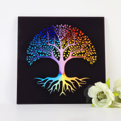 Vassoio energizzante Albero della Vita nero