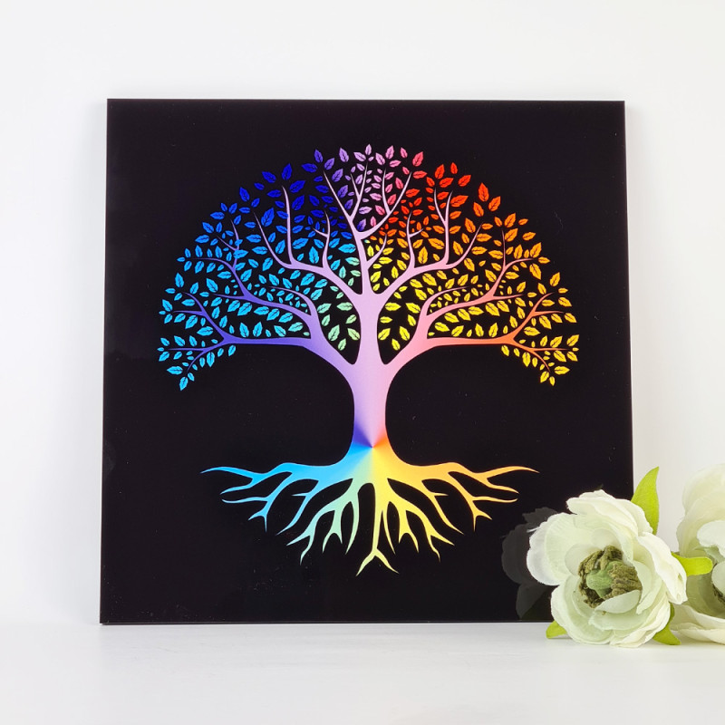 Plateau dynamisant Arbre de Vie noir