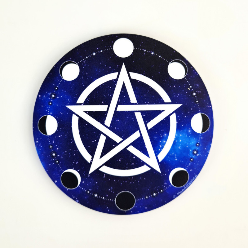 Pentacle & moon phases soft touch Magnet