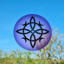 Vetrofania Nodo della strega viola