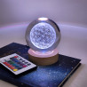 Boule de cristal Fleur de Vie 8 cm