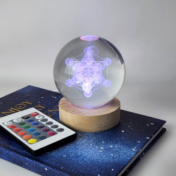 Sfera di cristallo Metatron 8 cm