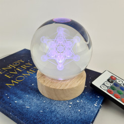 Metatron Crystal Ball Light 8 cm