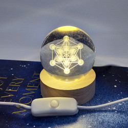 Metatron Crystal Ball Light 6 cm