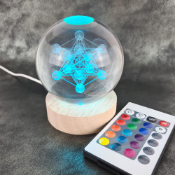 Metatron Crystal Ball Light 8 cm