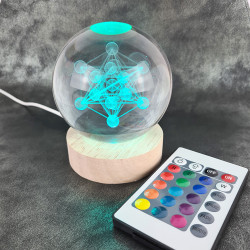 Metatron Crystal Ball Light 8 cm