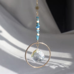Astra Blue Apatite Suncatcher