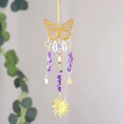 Soluna Butterfly Amethyst Suncatcher