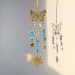 Soluna Butterfly Blue Apatite Suncatcher