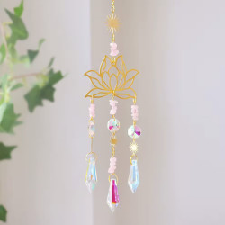 Acchiappasole Lotus Aurora Quarzo Rosa