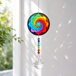 Attrape-soleil en cristal arc-en-ciel