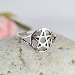 Adjustable Pentagram Ring