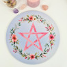 Tapis de souris Pentagramme Fleuri