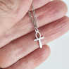 Colgante Cruz de Ankh de Acero