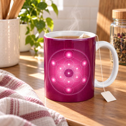 Tazza Cubo di Metatron viola