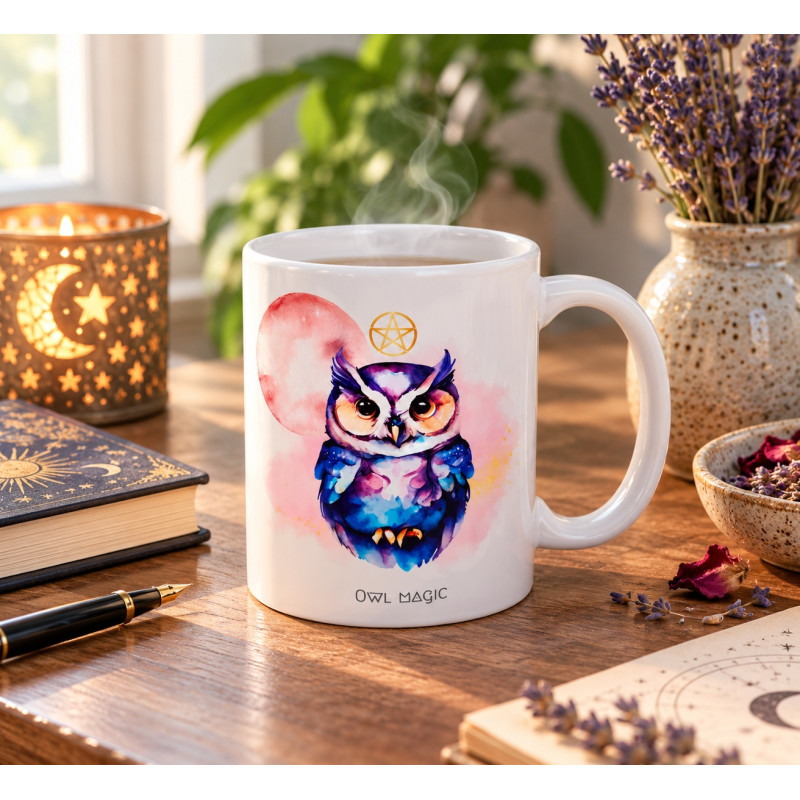 Witch mug Owl Magic