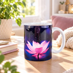 Tasse Lotusblume Funkenflug