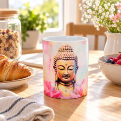 Tazza Buddha con loto
