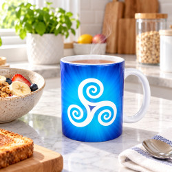 Mug Triskel bleu
