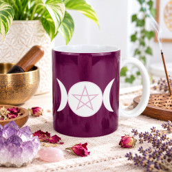 Tazza pentagramma tripla luna