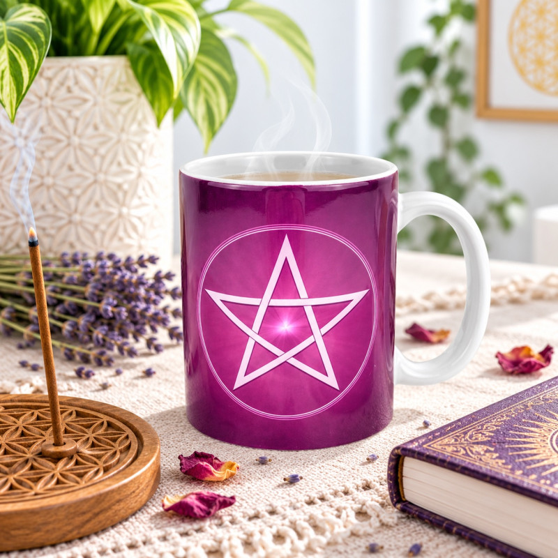 Purple Pentagram Mug