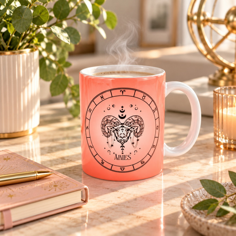 Tazza segno zodiacale ariete