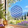 Fensteraufkleber Blume des Lebens transparent