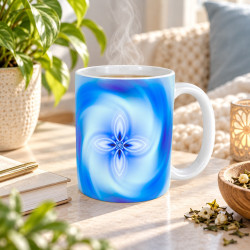 Taza Mandala de la Voluntad (azul)