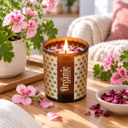 Bougie parfumée Rose & Géranium
