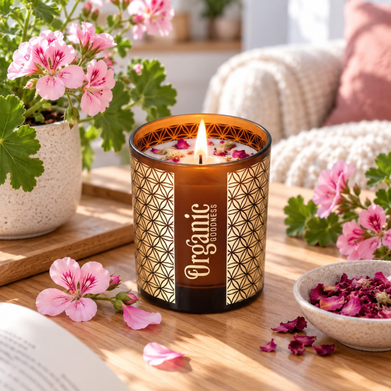 Bougie parfumée Rose & Géranium
